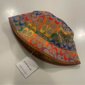 Coach’ Multi Colour Signature Bucket Hat